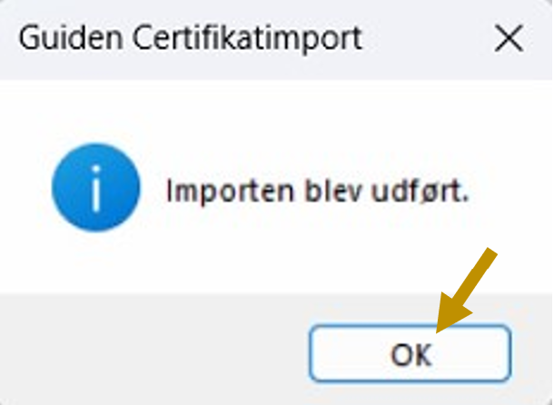 Installation MitID Certifikat på computeren